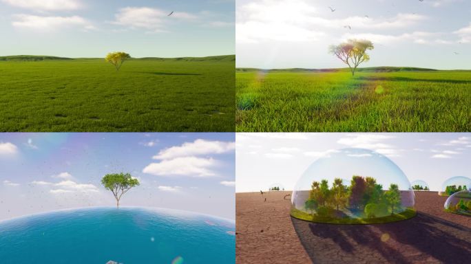 创意环保主题环境概念视频