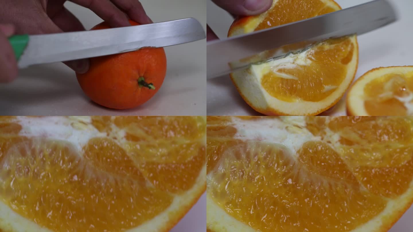 水果 橙子 脐橙 外观 橙子切瓣