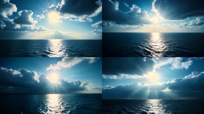 （合集）海面水面湖景波光粼粼视频素材动画
