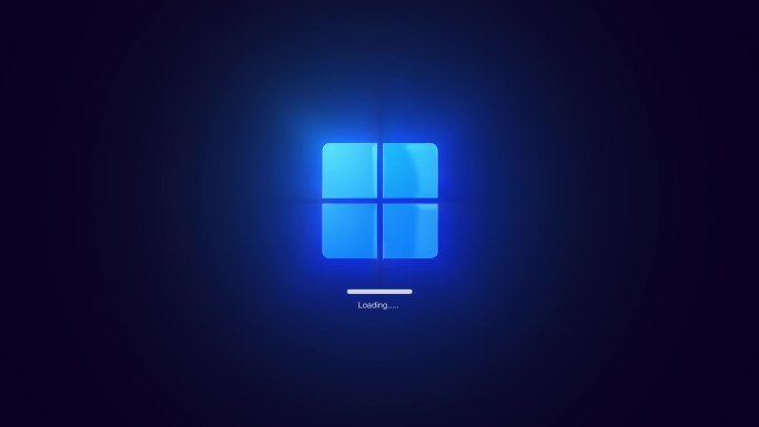 win11开机动画科技感发光炫酷logo