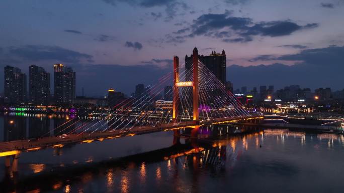 吉林市江边夜景