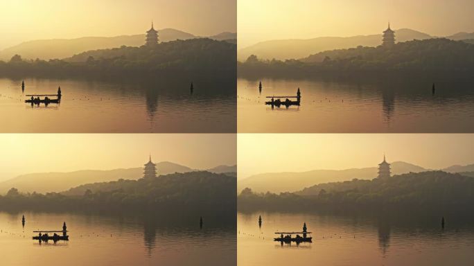 杭州西湖清晨风光