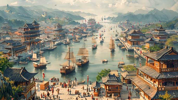 中国古代城市港口