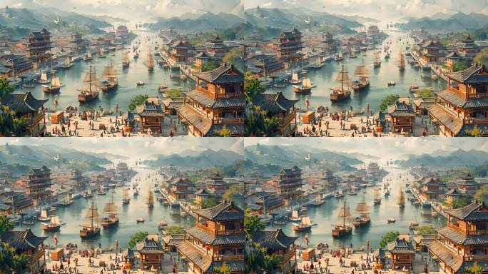 中国古代城市港口