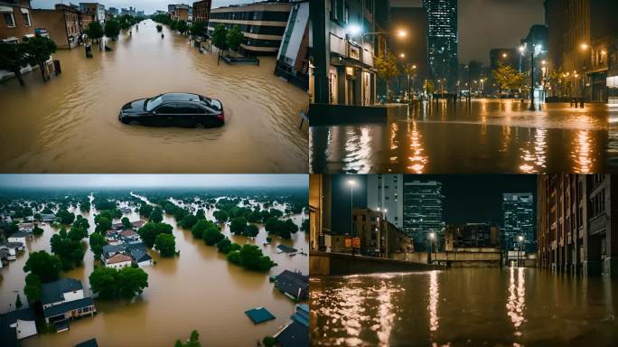 城市洪水