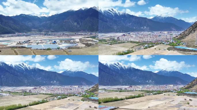 长市区，改动性强，西藏林芝市景色一角