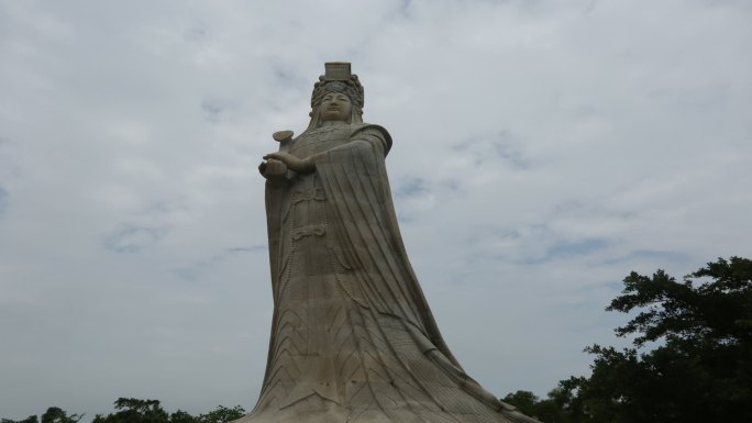 湄洲岛妈祖雕塑延时