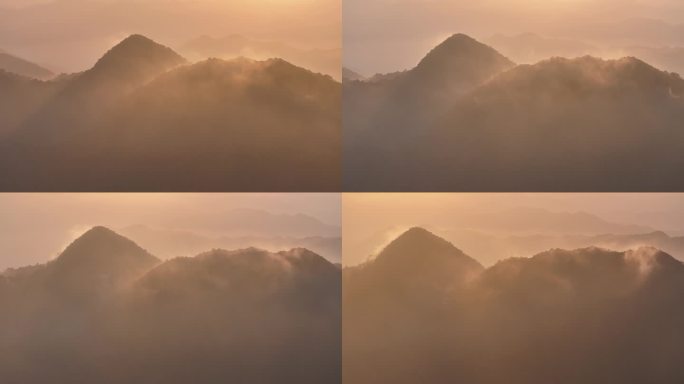 4K-Log-航拍海南热带雨林，尖峰岭