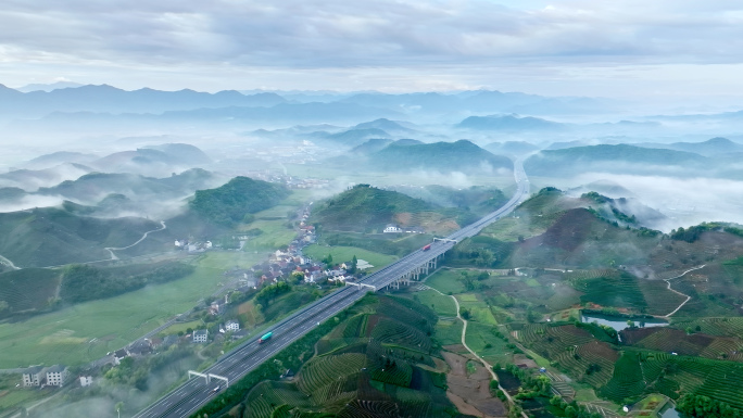 航拍高速公路