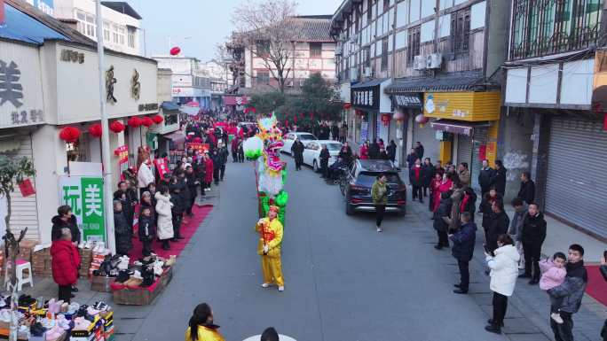 川西民俗过年 舞龙 幺妹船 闹元宵 彭州