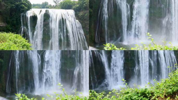 瀑布水流 贵州黄果树旅游观光高清视频素材