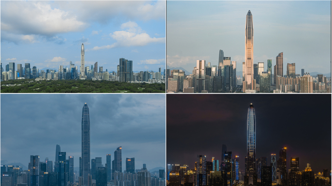 深圳延时摄影城市宣传城市天际线CBD
