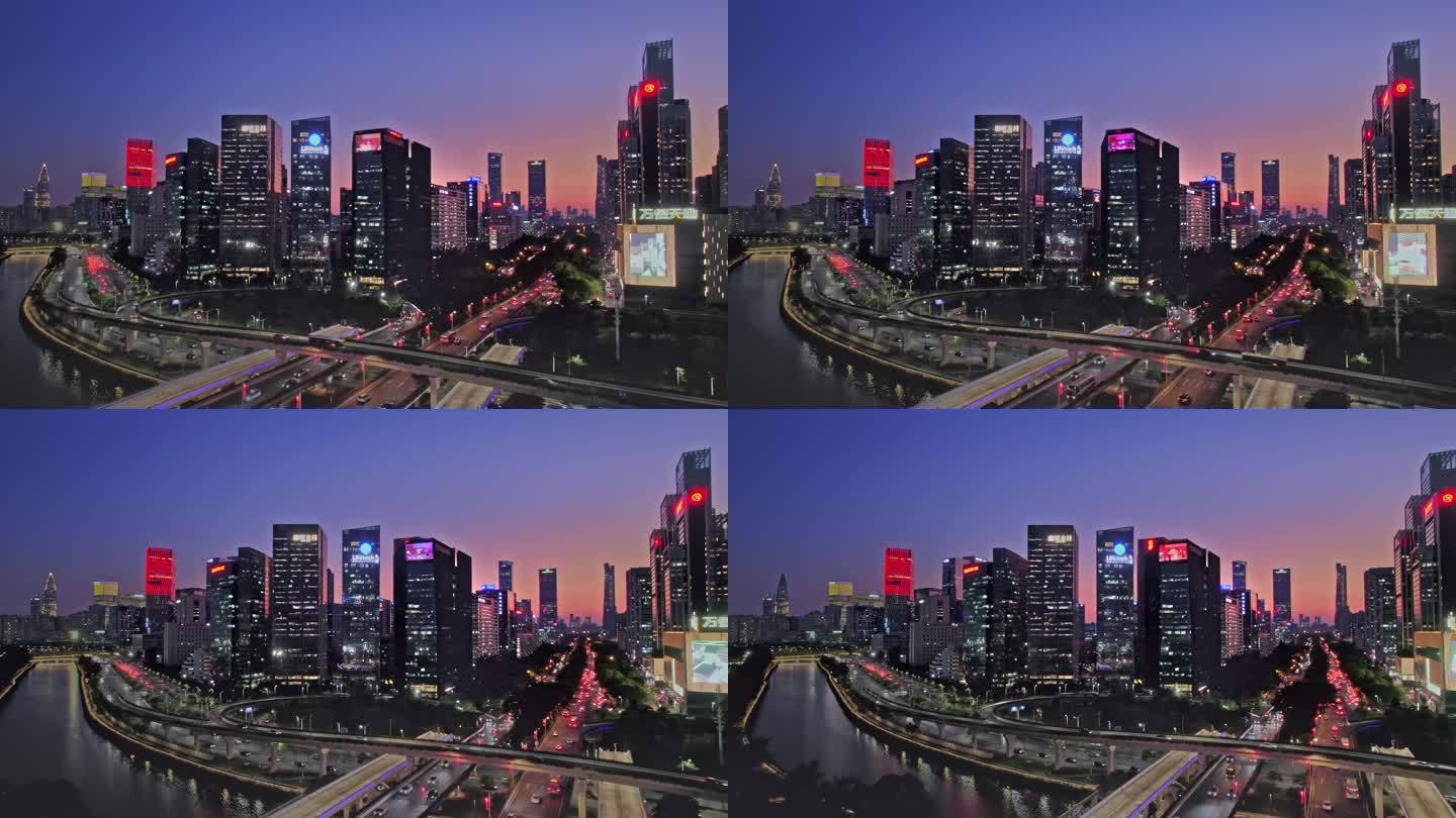 深圳科技园 深圳科技企业繁华夜景万象天地