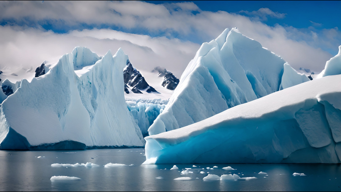南极冰川 冰天雪地 冰洞 冰融化【集合】