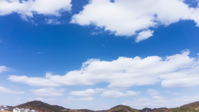 20秒唯美天空 蓝天 云彩延时