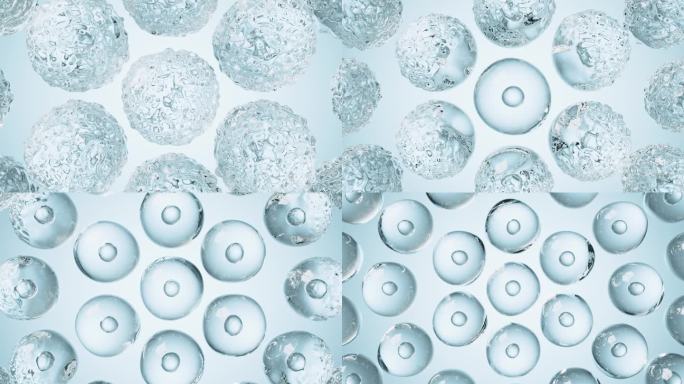 微观分子细胞老化修复 美容化妆品广告护肤