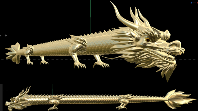 中国龙3D模型