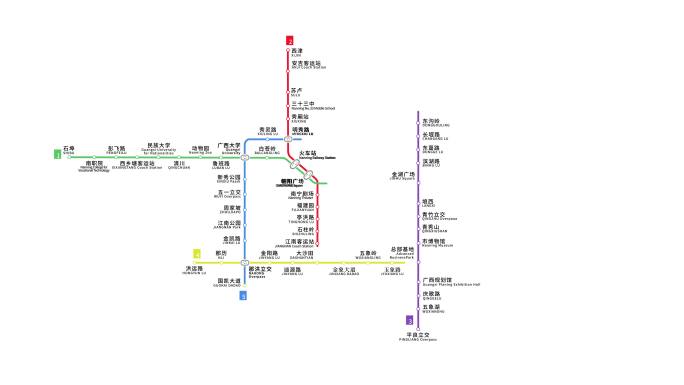 南宁地铁路线动画图