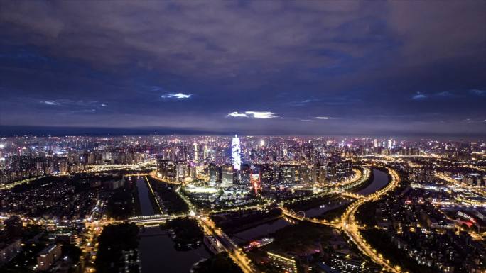 郑州东区CBD夜景延时合集