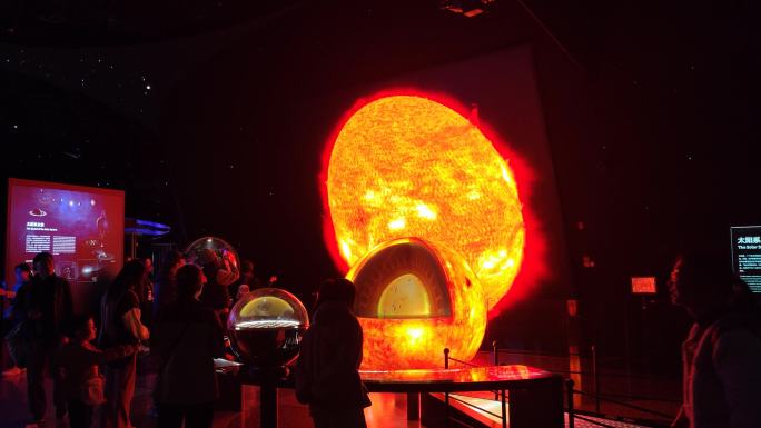 上海天文馆太阳行星光影