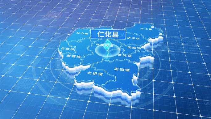仁化县蓝色三维科技区位地图