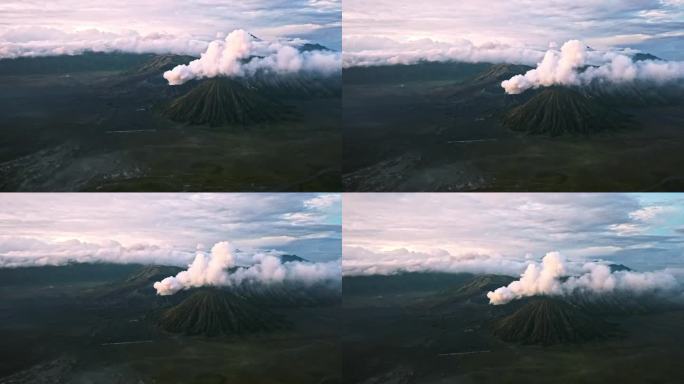 bromo火山航拍视角