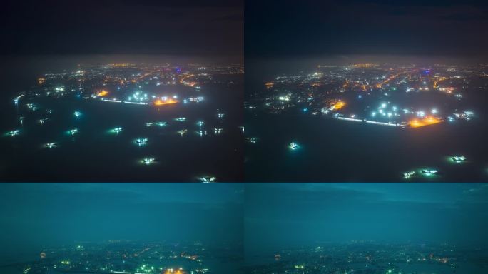 石狮祥芝国家中心渔港开渔前夜景