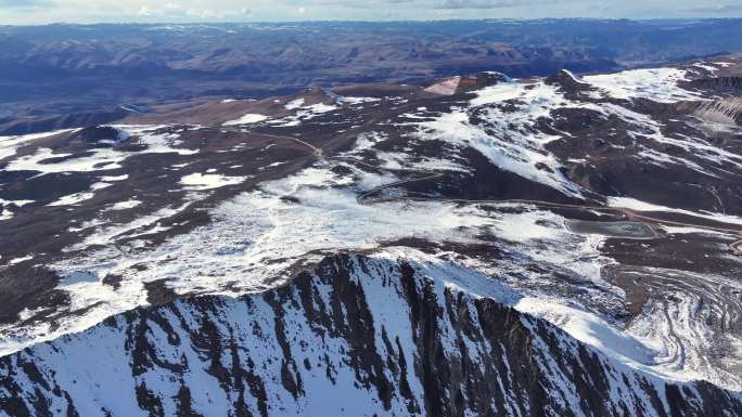 川西 雅拉雪山 航拍 延时摄影  宣传