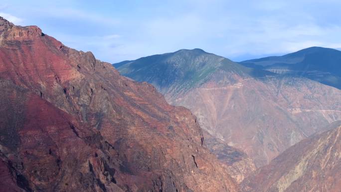 4k香格里拉大峡谷航拍、金沙江