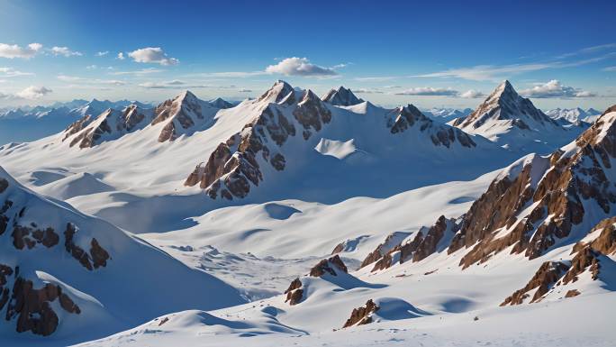 雪山大山高山云海