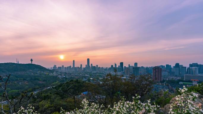 大连风光延时日转夜