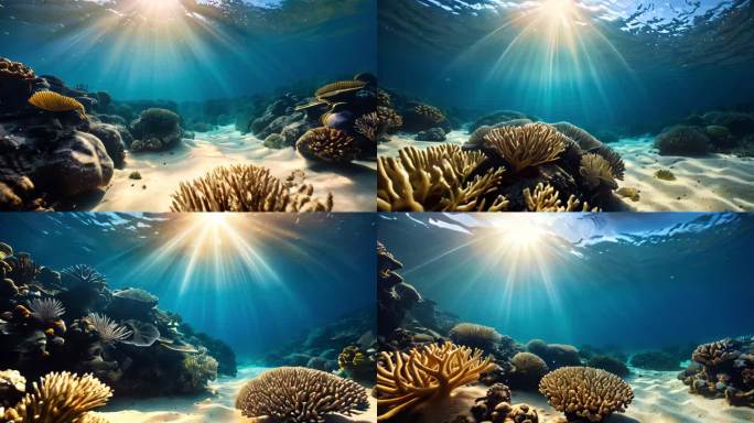 （合集）海洋大海海底透光神秘世界背景动画