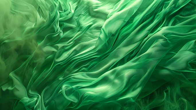 绿色 绿色丝绸背景
