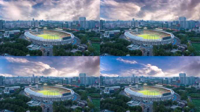 北京工人体育场延时摄影