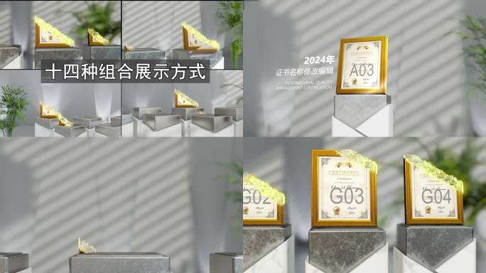 获奖证书专利荣誉成就展示模板-bbb