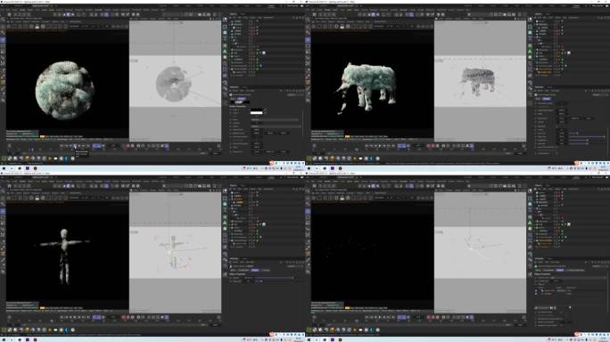 C4D体积云生成器球状云工程