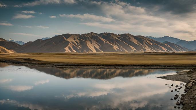 新疆风景自然风光高原景观新疆喀纳斯的秋色