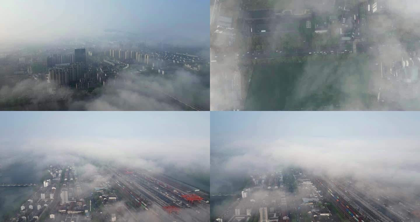 大雾中的城市延时