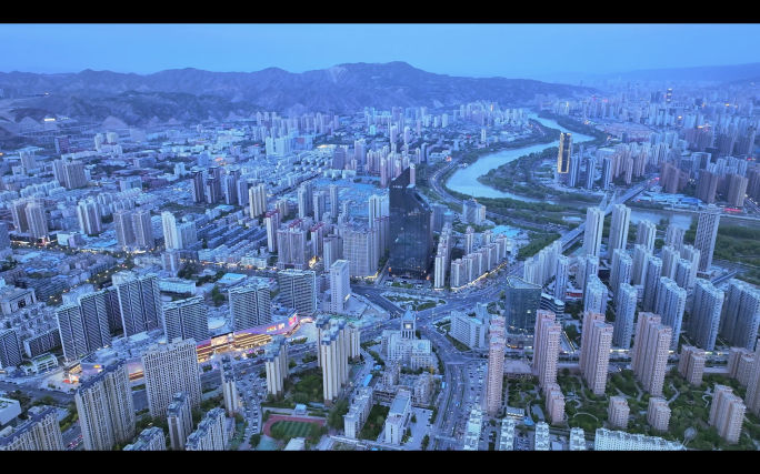 最全兰州城市航拍日景夜景