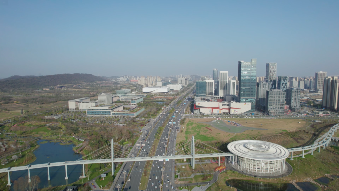 【镜头合集】武汉市光谷中央生态大走廊航拍