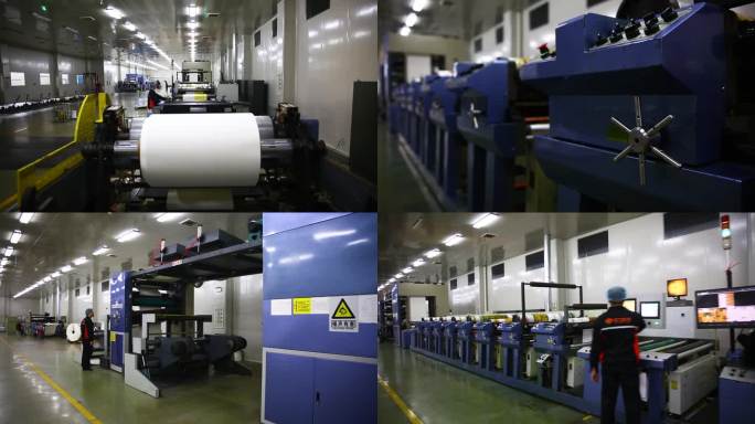 大型印刷机 产品外包装 印刷厂 印刷车间