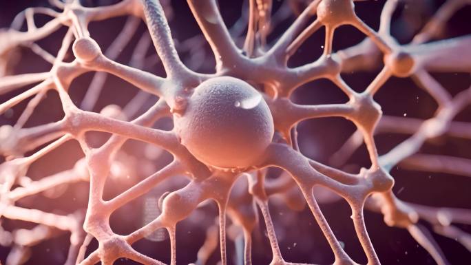 【4K素材】神经元细胞 神经元网络