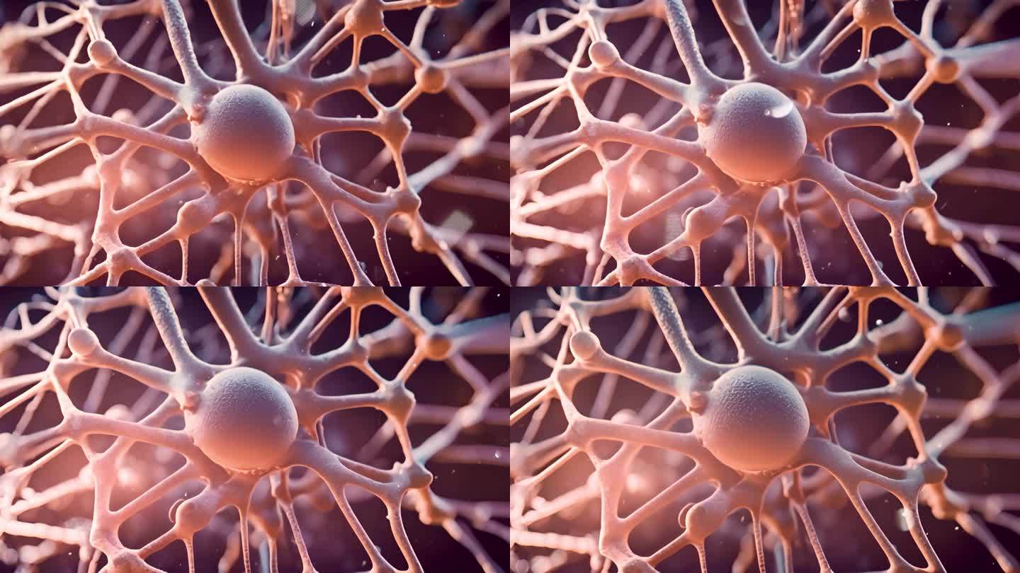【4K素材】神经元细胞 神经元网络