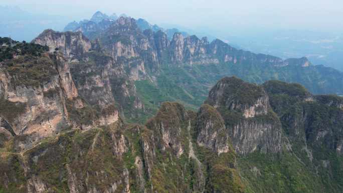 航拍南太行之山西晋城王莽岭景区