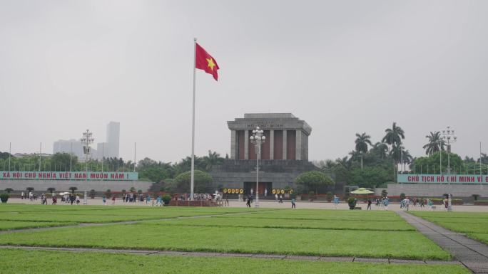 越南河内胡志明陵墓 巴亭广场