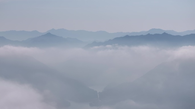 4K-Log-航拍杭州千岛湖云海仙境