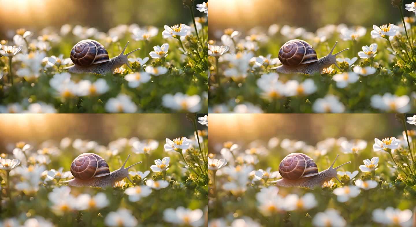 花草蜗牛