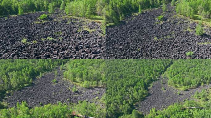 柴河火山熔岩（玄武岩）石海