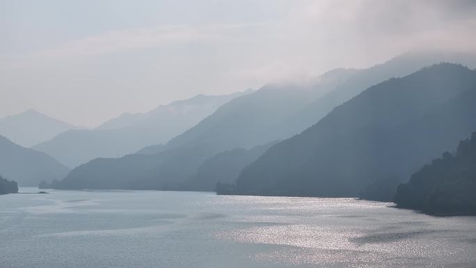 4K-Log-航拍杭州千岛湖水墨山水