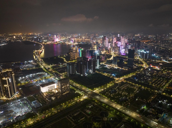 前海夜景延时